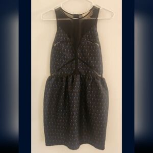 KEEPSAKE the Label Black and Blue Cocktail Mini Dress